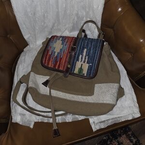 Myra Bag Canvas Backpack Multicolored Women's Bag